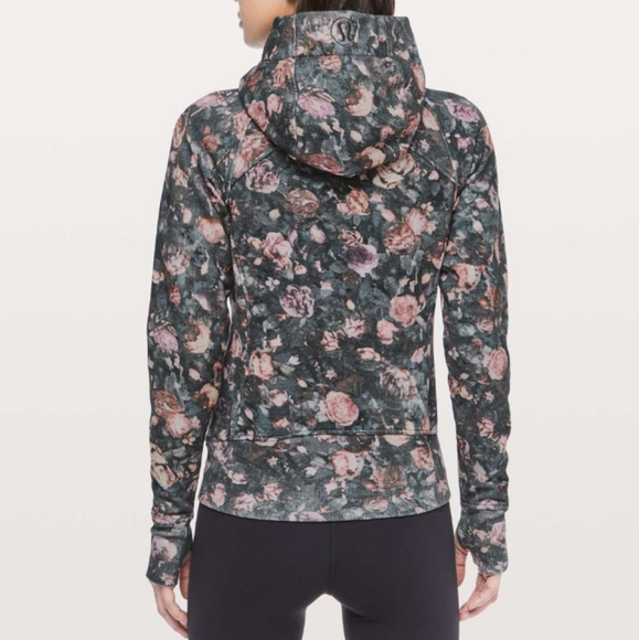 Lululemon Scuba Hoodie Light Cotton Fleece Frosted Rose Multi Size 8 - Picture 2 of 13